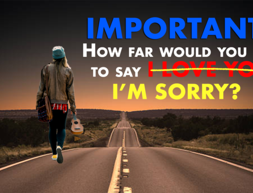 HOW FAR WOULD YOU TRAVEL TO SAY I’M SORRY?